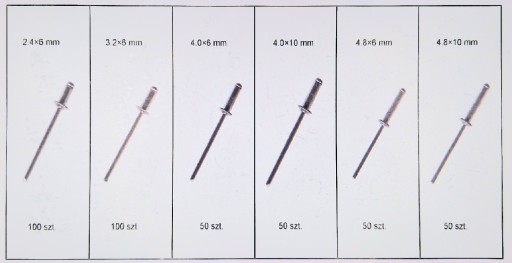 SLEPÉ NITY SÚPRAVA NITOV S OCELOVÝM PREDESTŇOVAČOM 400 KS. ORGANIZÁTOR