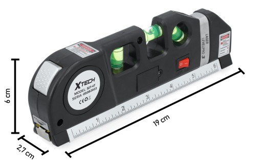 LASEROVÁ HLADINA S 250 CM ČERVENÝM LASEROM
