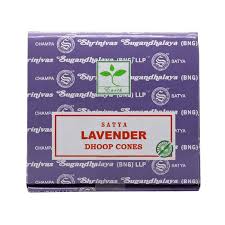 Satya Lavender kónické vonné tyčinky s vôňou levandule