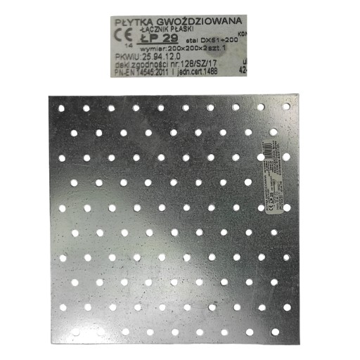 Plochá spojka LP-29 rozmery 200x200mm Skrutka-kov