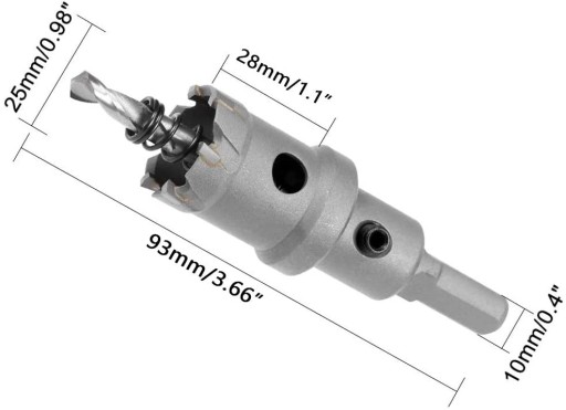 Dierovacia píla Widia pre vrtáky na kov 25 mm čipky