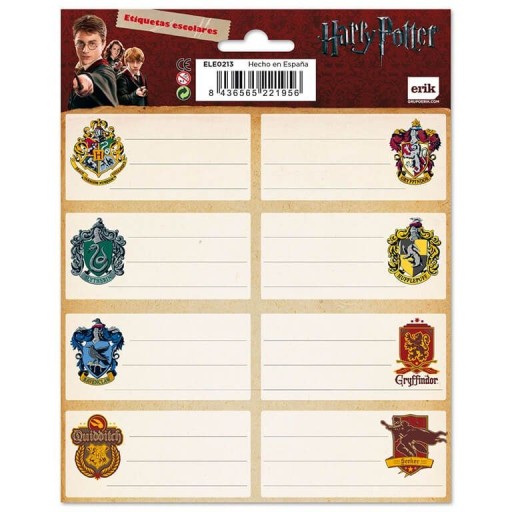 OFICIÁLNE NÁLEPKY NA ZÁPISNÍKY HARRY POTTER BOJE