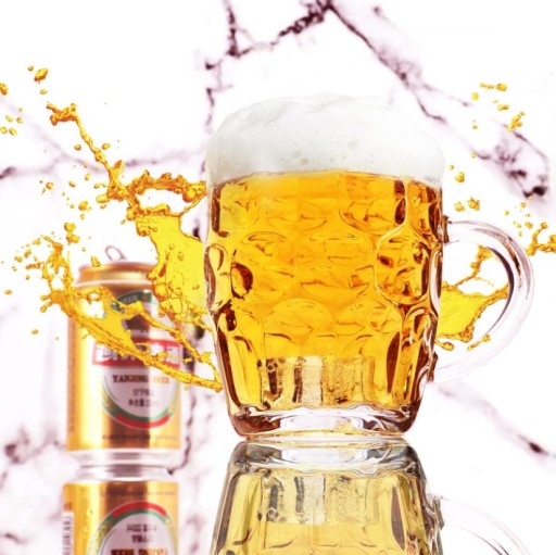 Sklenený hrnček na pivo ASTRA sud 500ml HRUBÉ GLASS Grill Match