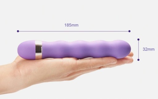 Vibrátor G-Spot análny kolík na klitoris 18,5 cm