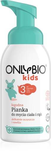 OnlyBio Kids Pena na umývanie tela a rúk 300ml NA KÚPANIE