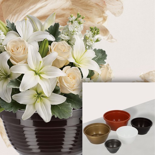 CINTORINOVÝ HROBOK PLASTOVÝ KVETINÁČ CINTORÍN 22cm