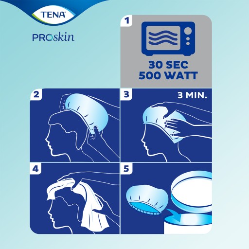 Tena Shampoo Cap - čiapka na umývanie vlasov s kondicionérom