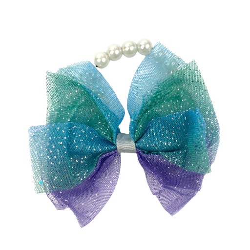 STUHA S PERLAMI MERMAID ARIEL outfit tylová mašlička do vlasov