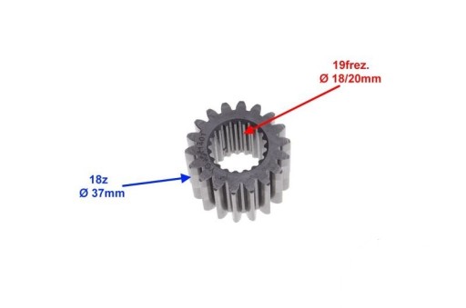 PREVODOVÉ KOLESO PRE HRIADEĽ PRE MOTOR 162FMJ ROMET JUNAK