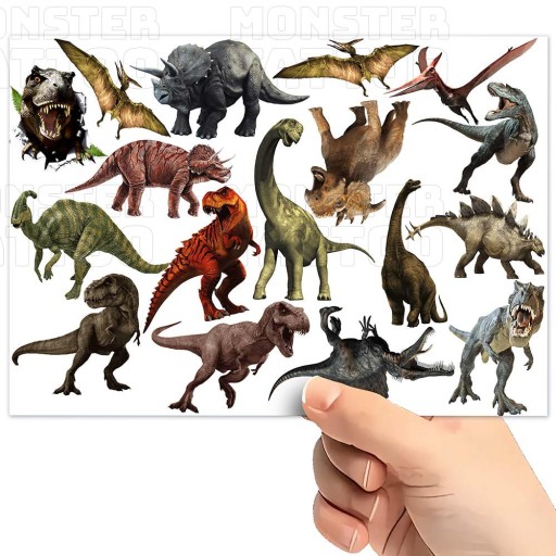 UMÝVAJÚCE DOČASNÉ TETOVANIE PRE DETI DETI DINOSAURY ORIGINÁLNE DIZAJNY