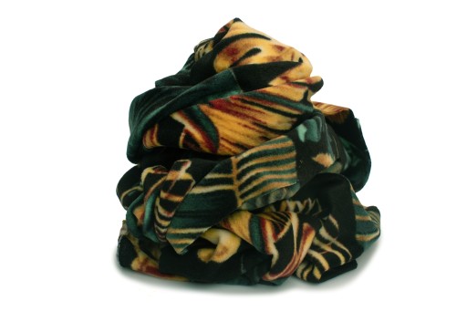 DTY PRINTED FLEECE, vzor Monstera, Zelená 1/2 MB