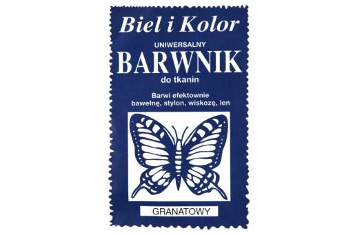 Farbivo na látky - Biela a farba - námornícka modrá