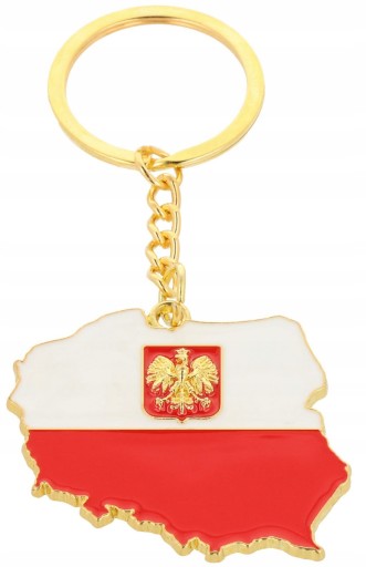 POĽSKO PATRIOTIC KEYRING MAPA POĽSKA PRÍvesok