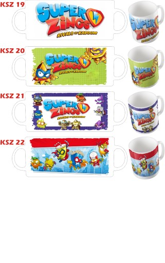 SUPER ZINGS hrnček S MENOM 330ml + KARTÓN