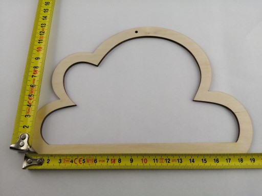 Obruč lapača snov, základňa macrame Cloud, preglejka