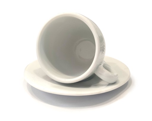 Quba Caffe šálka na espresso biela s podšálkou 70ml
