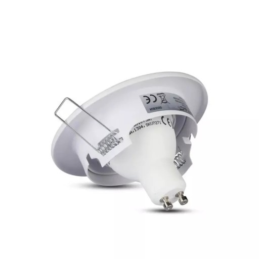 V-TAC GU10 Očko okrúhle pohyblivé biele VT-7227