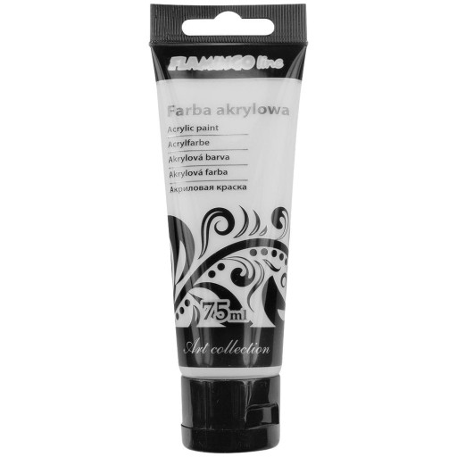 Strieborná akrylová farba v tube, 75ml FLAMINGO