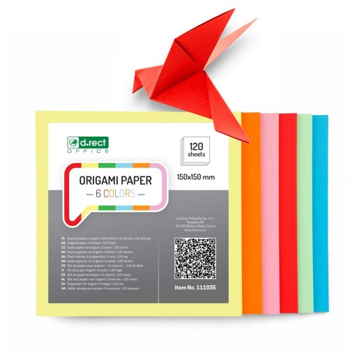 ORIGAMI KOCKA 150x150mm 6 FAREB 120 LIST.