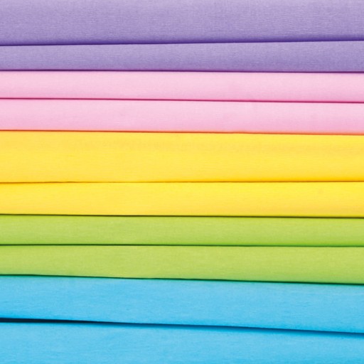 Krčený hodvábny papier Happy Color 5 farieb Pastel