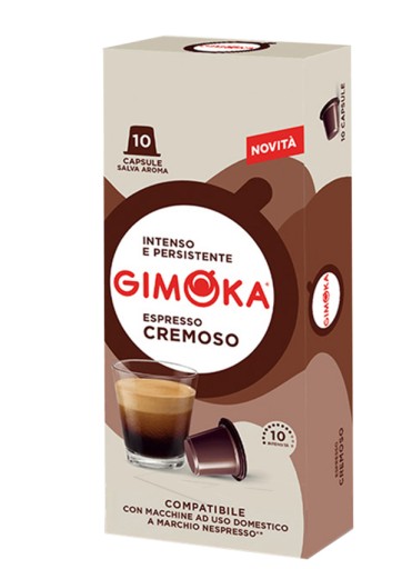 GIMOKA CREMOSO KÁVOVÉ KAPSULY pre NESPRESSO 10 ks