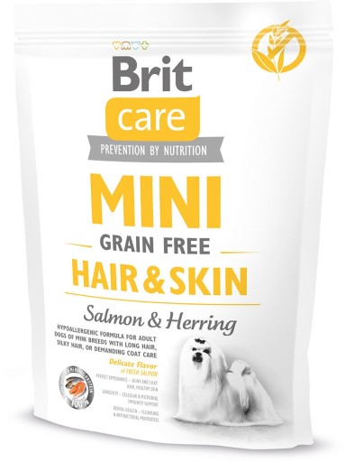BRIT CARE Mini Hair Skin - Sleď lososový 400 g