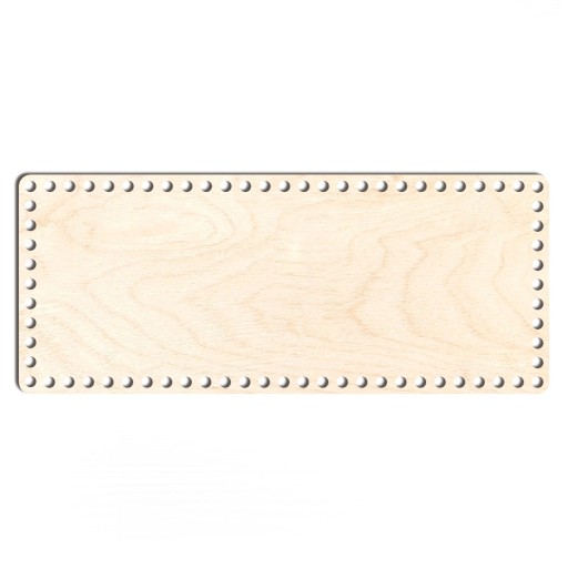 drevený základný košík dno 19x46cm obdĺžniková preglejka