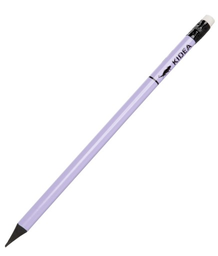 KIDEA TROJUHOLNÍKOVÁ CERUŽKA S GUMA PREMIUM pastel x3