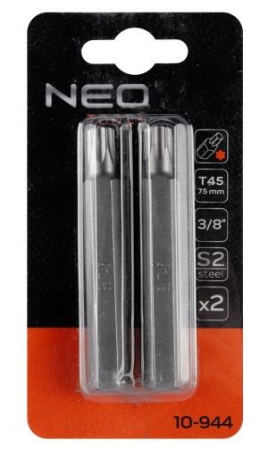 Bit TORX T45 x 75 mm, S2 x 2 ks.