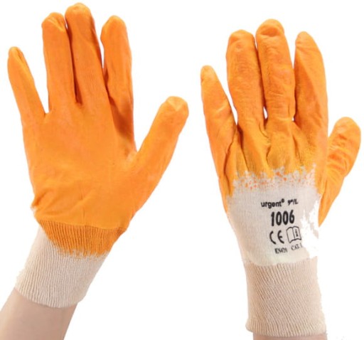 Nitrilové ochranné rukavice URGENT 1006 Cotton CE I Construction 10