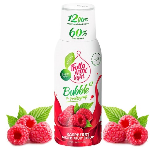 Sirup do Soda FruttaMax karbonizátor: MALINA LIGHT 500 ml na 12 l