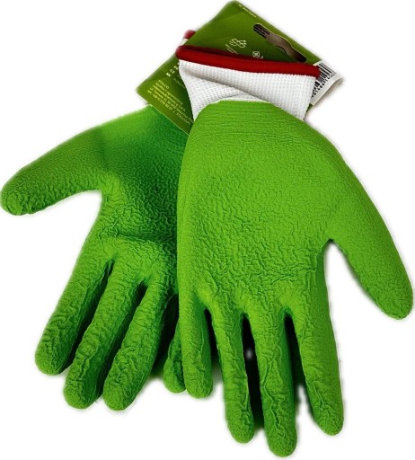 STALCO LATEX FOAM G-6/S Záhradné polyesterové pracovné rukavice