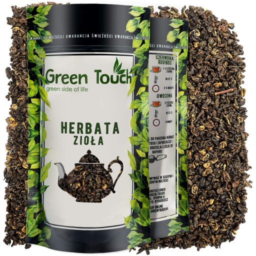 YUN MING čierny listový čaj so zlatou špičkou 50g prémiový Green Touch