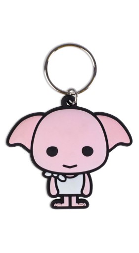 Značková kľúčenka Harry Potter Dobby Chibi gumená kľúčenka