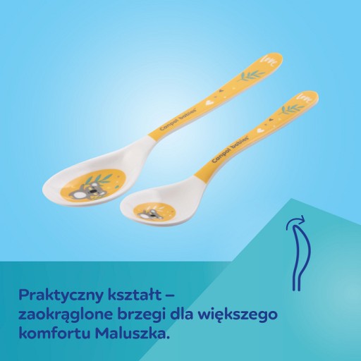 CANPOL EXOTICKÉ ZVIERATÁ SADA LYŽIČIEK NA KŔMENIE MELAMÍNU 2 KS. 9M+