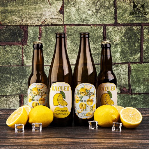 10 KS ŠTÍTOK NA CITRÓNOVÉ PIVO A RADLER ŠŤAVY