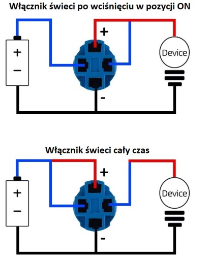 Spínacie bistabilné tlačidlo ON/OFF 12mm 12V LED
