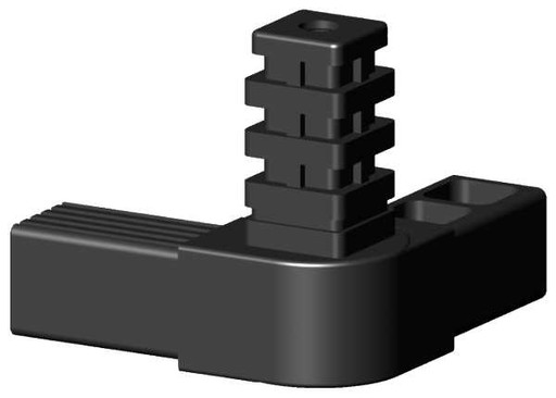 Uhlová spojka 45-195 štvorcová rúrka 25x25x1,5