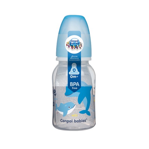 Canpol Narrow fľaša 120ml LOVE&SEA Blue