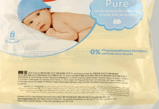 AQUA PURE HUGGIES 72 vodou vlhčené obrúsky