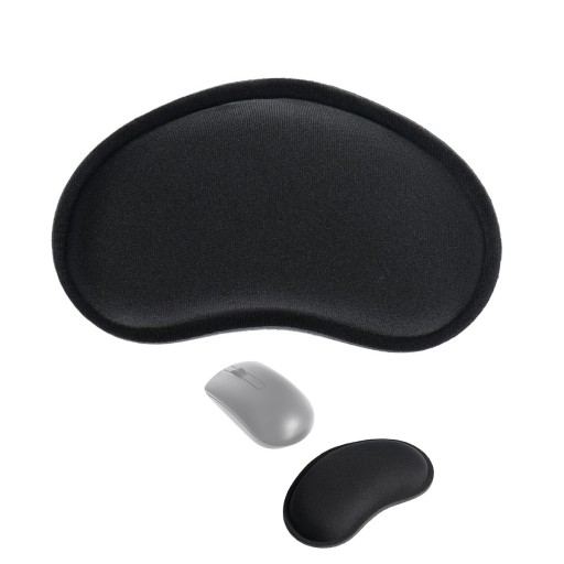 Ergonomická opierka zápästia 130x78x25mm / čierna