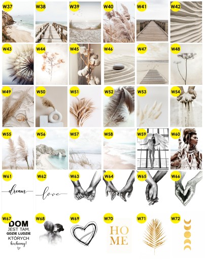 30x40 A3 BOHO PLAGÁTY RUKY LÁSKA LÁSKA PAMPAS MODERNÉ DIZAJNY VEĽKÝ VÝBER