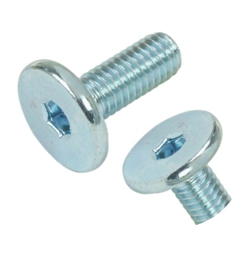 100x skrutka M6 x 16 mm s imbusovou hlavou, nábytková skrutka metrická