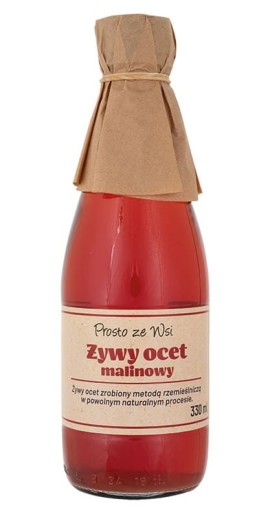 ŽIVÝ MALINOVÝ OCOT 330 ml - PRIAMO Z KRAJINY (PREOVNE Z KRAJINY) PRIAMO Z KRAJINY