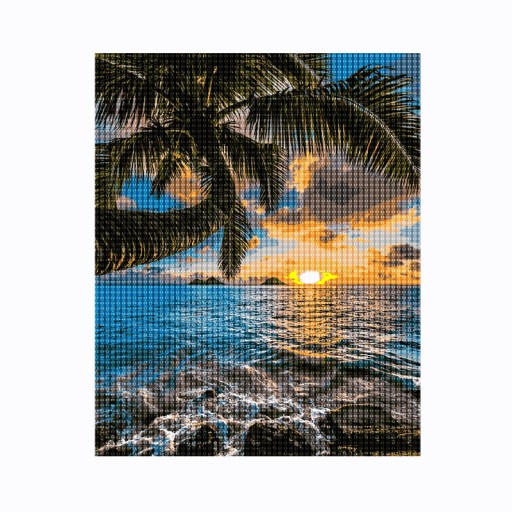 Diamantové vyšívanie Diamant 30x40cm dlaň DPX-14397