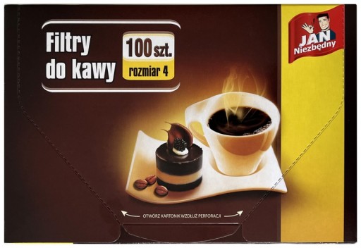 JAN NIEZBĘDNY filtre na kávu veľkosť 4 100 ks
