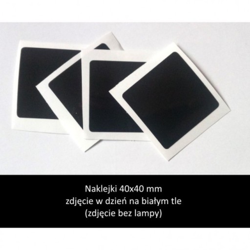 BLACK REFLECTIVES reflexné nálepky 6 ks