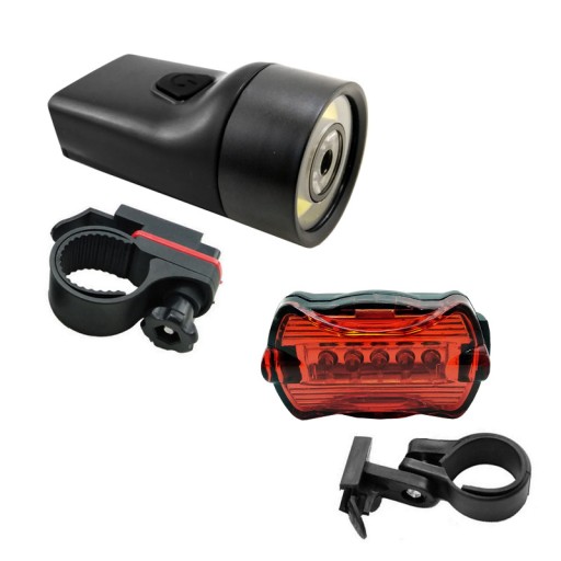 LED SVETLÁ NA BICYKEL NA BATÉRIOVÉ NAPÁJANIE SADA PREDNÉ + ZADNÉ