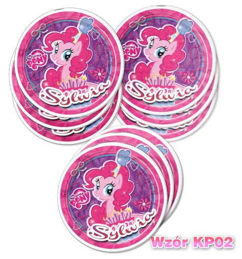 12ks nálepiek PONY + MENO ZADARMO