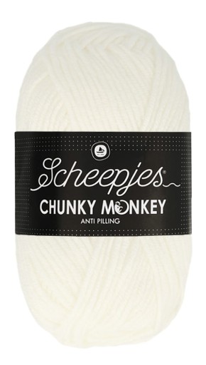 Priadza CHUNKY MONKEY 100 g - 1001 biela